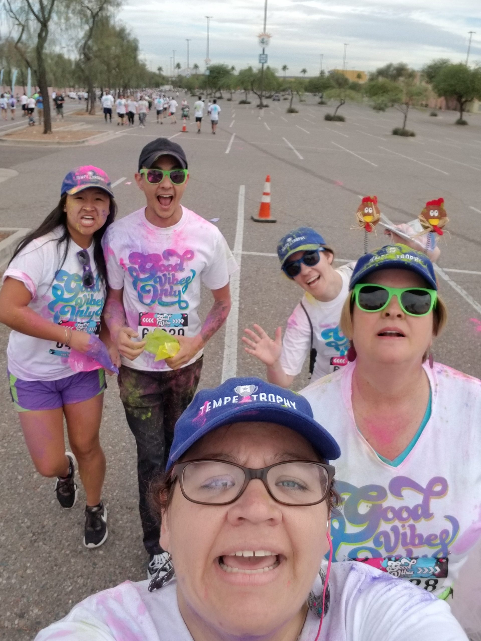 The Tempe Trophy crew and family and friends after completing the 5k