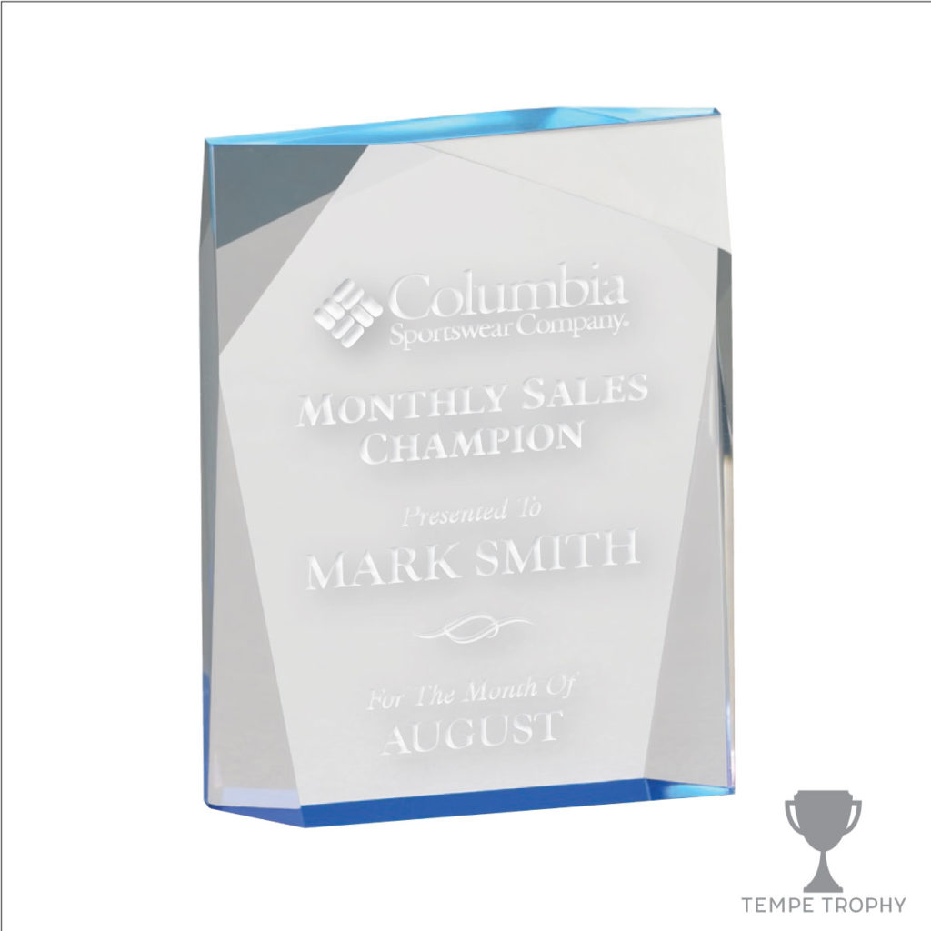 Blue Spectra Acrylic Award