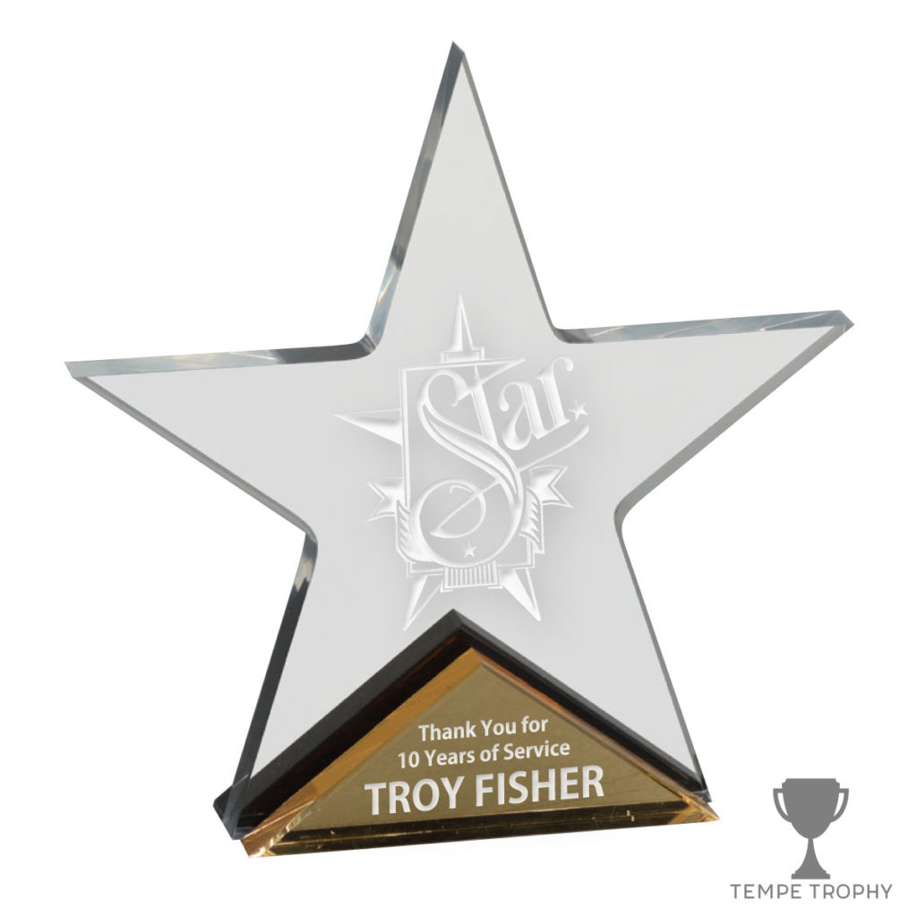 Star Gold Acrylic Award
