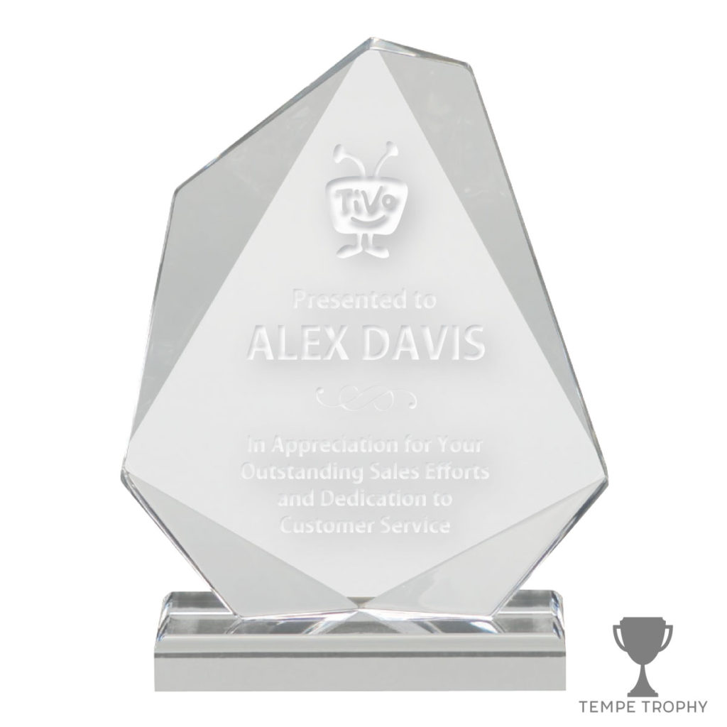 Ice Prince Clear Jewel Acrylic Award