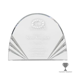 Sunburst Half Circle Acrylic Award