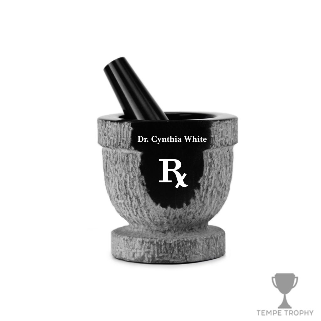 Black Onyx Marble Engraved Mortar and Pestle Set