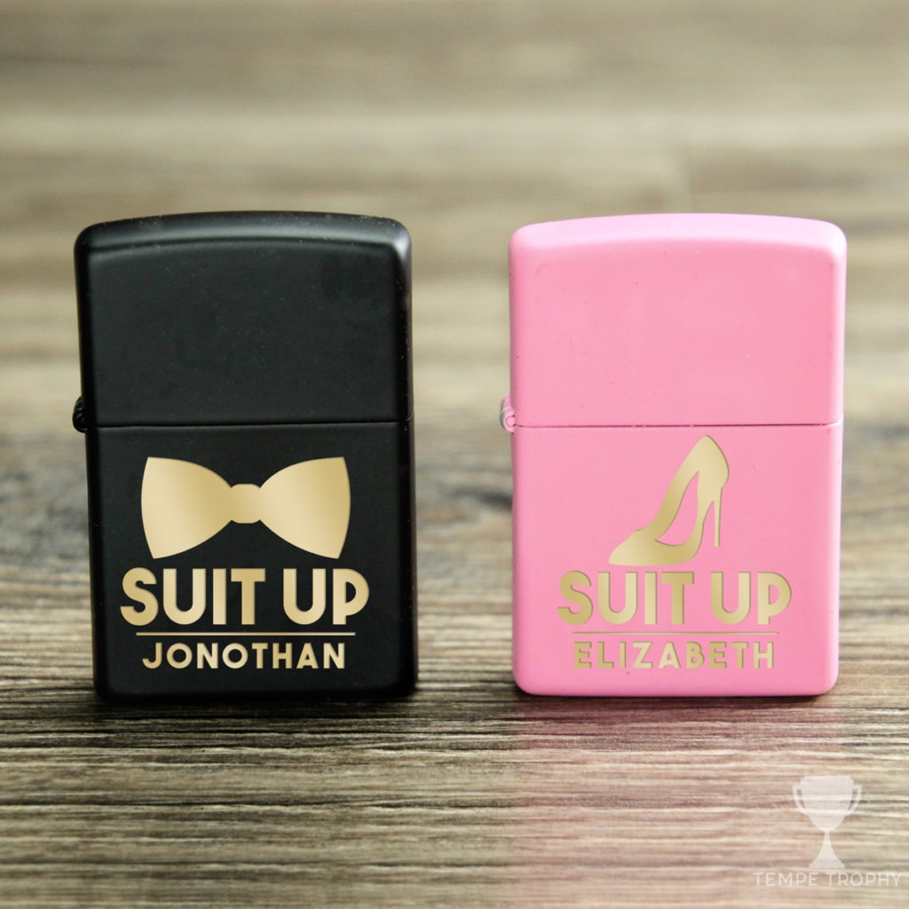 Pink Engraved Zippo Lighter - Image 4