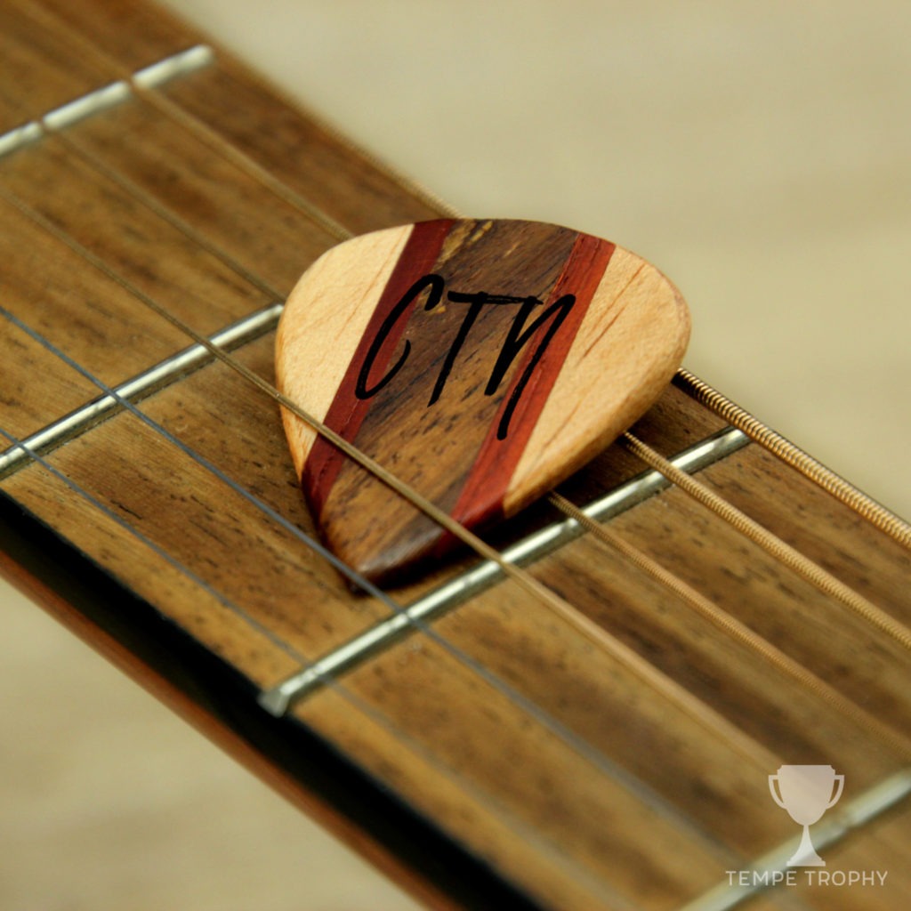 Sheesham Tri-Wood Guitar Pick