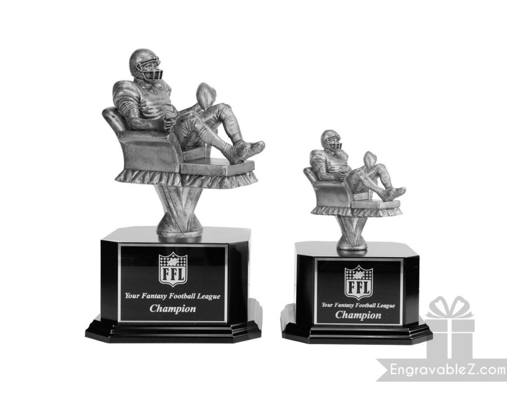 Fantasy Football Trophy - Silver Armchair Quarterback - Image 4