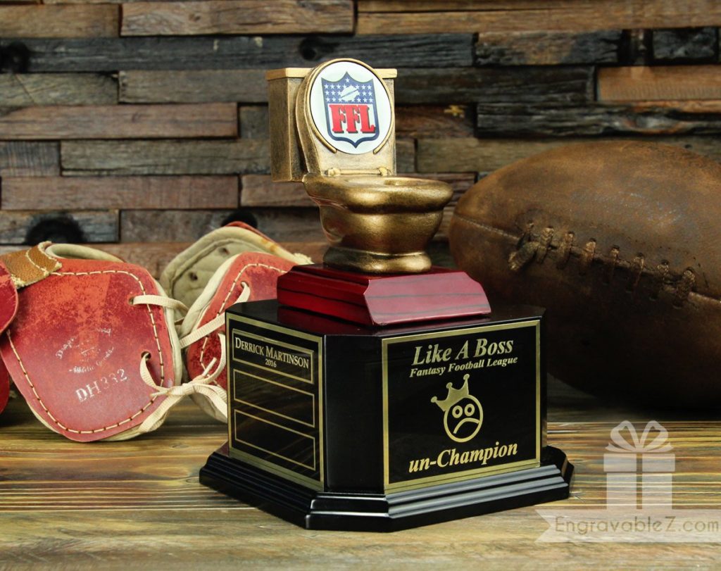 Fantasy Football Trophy - The Flusher