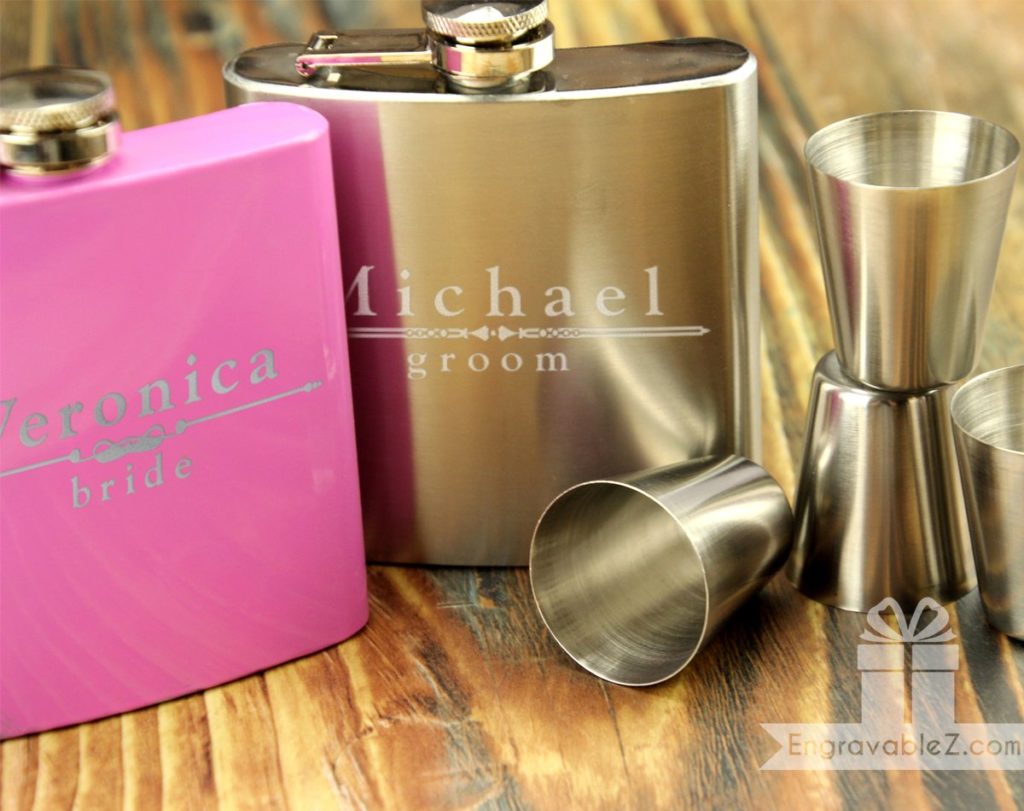 Flask Gift Set w/ Custom Engraving - Fully Loaded - Image 2