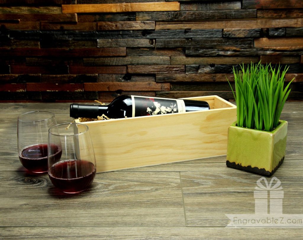 Engraved Wooden Wine Box - Image 5