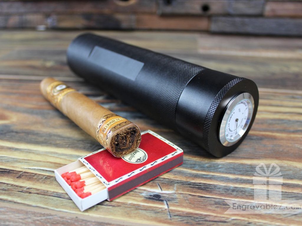 Custom Engraved Travel Cigar Humidor - Image 2