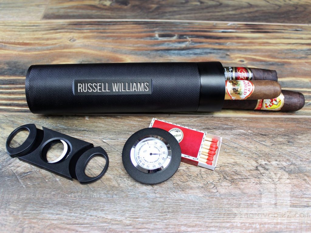 Custom Engraved Travel Cigar Humidor