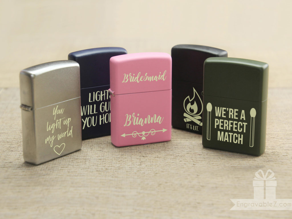 Green Engraved Zippo Lighter - Image 8
