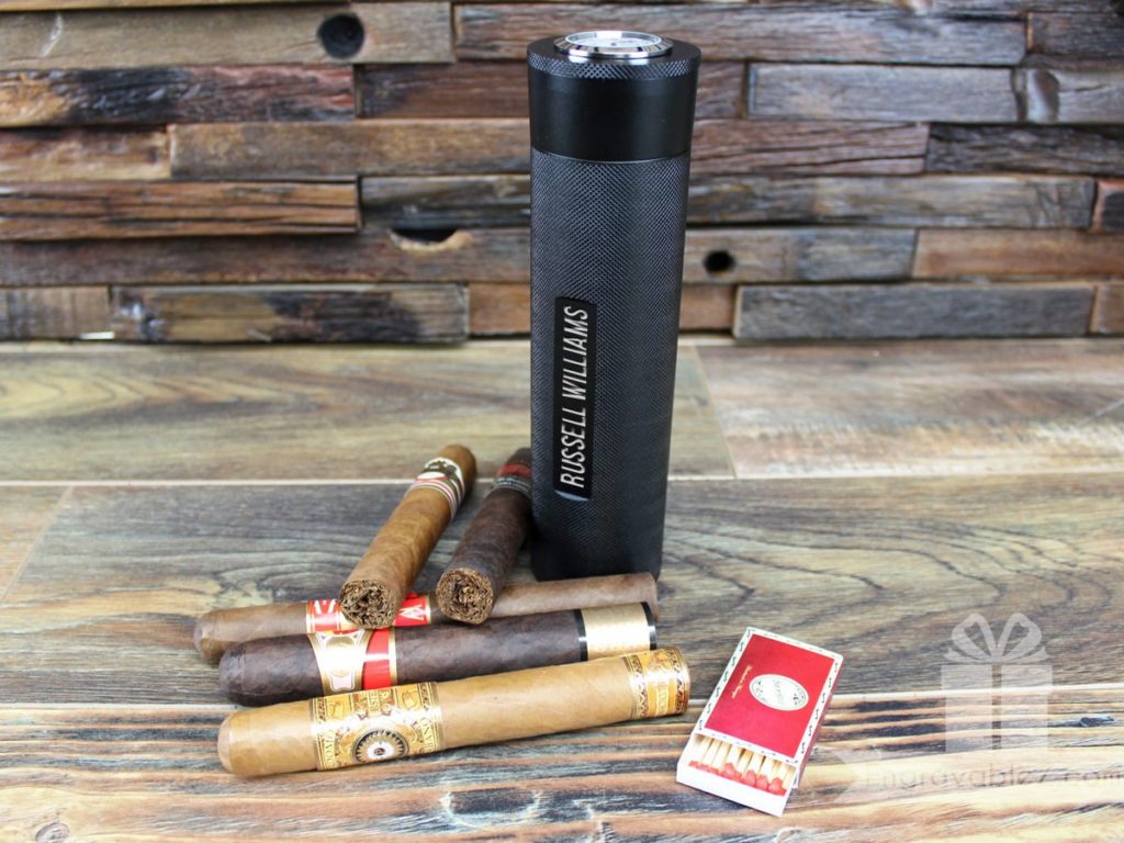 Custom Engraved Travel Cigar Humidor - Image 9