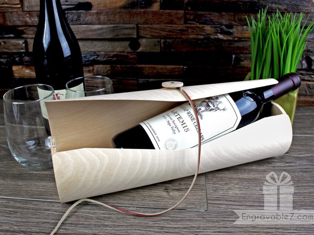 Custom Engraved Wood Wine Holder - Image 6