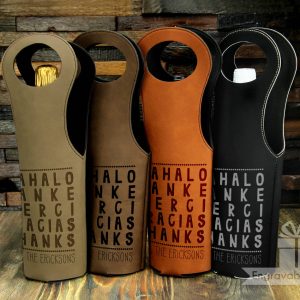 Personalized Wine Holster - 5 Ways to Say THANKS