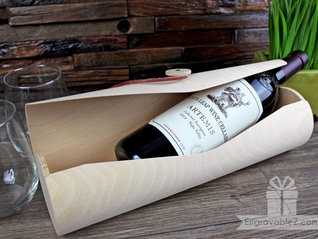 Custom Engraved Wood Wine Holder - Image 8