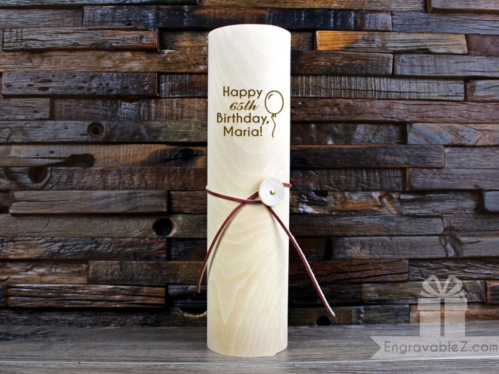 Custom Engraved Wood Wine Holder - Image 5