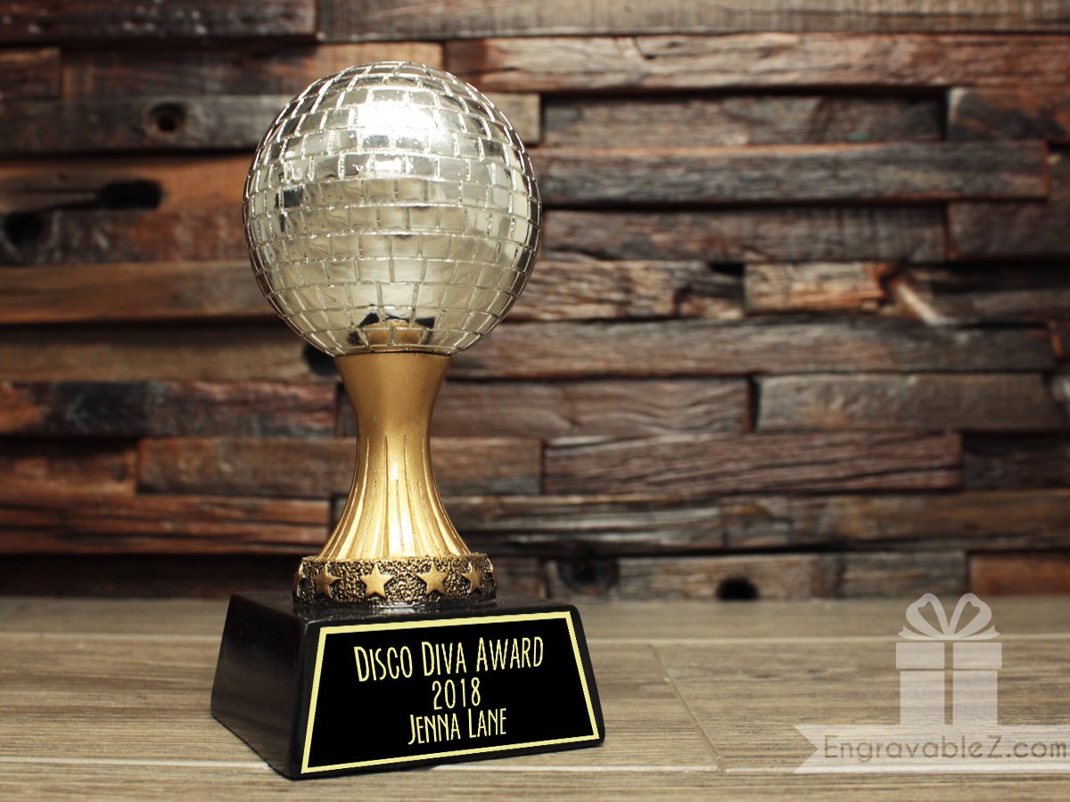 Disco Dancing Customizable Trophy - Image 3