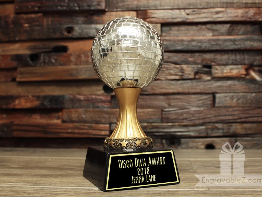 Disco Dancing Customizable Trophy - Image 4