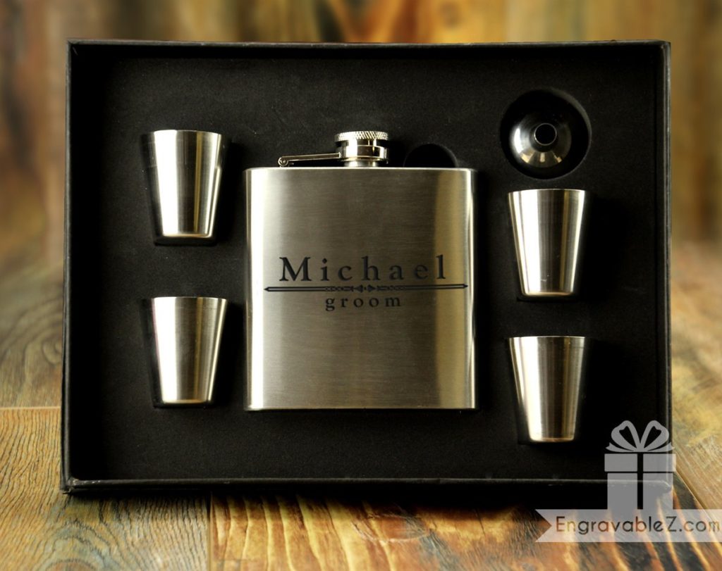 Flask Gift Set w/ Custom Engraving - Fully Loaded - Image 6