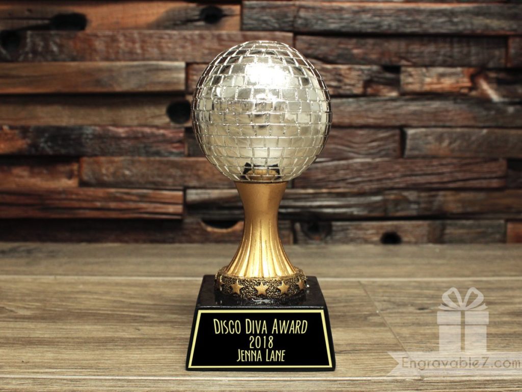 Disco Dancing Customizable Trophy