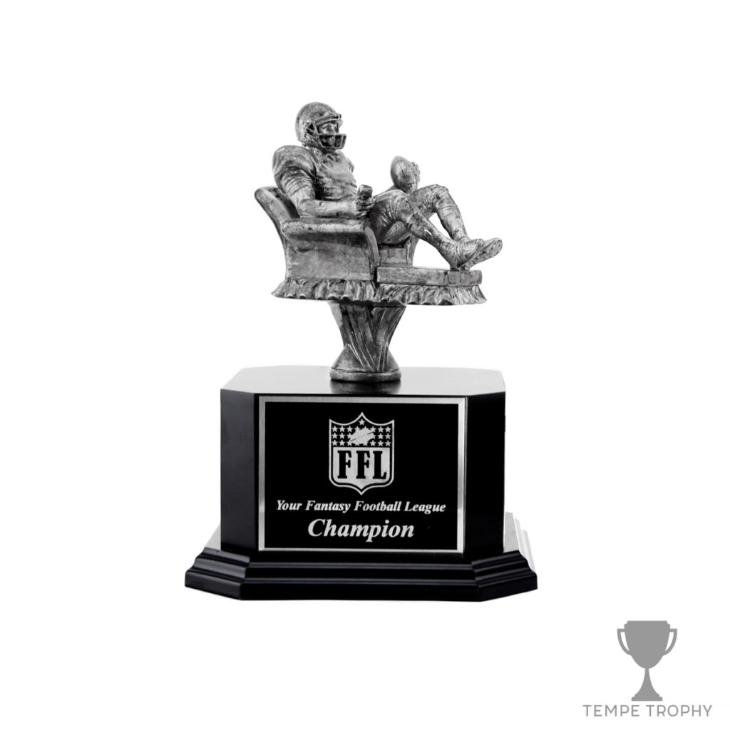Silver Armchair Quarterback Trophy